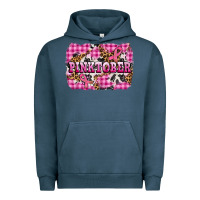 Pigment Midnight Navy pinktober with cancer ribbon Urban Hoodie - AdoDesignShop