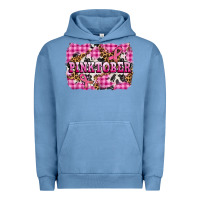 Pigment Pebble Blue pinktober with cancer ribbon Urban Hoodie - AdoDesignShop