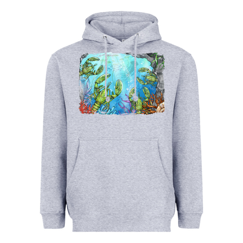 Lobster Background Heavyweight Hoodie by BarkalooDesign | Teevron