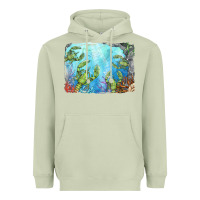 Matcha lobster background Heavyweight Hoodie - BarkalooDesign