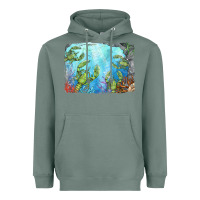 Sage lobster background Heavyweight Hoodie - BarkalooDesign