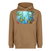 Toasted Coconut lobster background Heavyweight Hoodie - BarkalooDesign