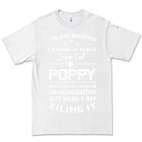 White Super Cool Poppy Of A Freaking Awesome Granddaugh Premium Tee - Bettercallsaul