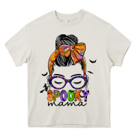 Cream spooky mama Heavy Core Tee - JahusDesignShop