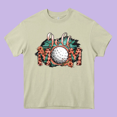 Golf Mom Heavy Core Tee Designed By Bettercallsaul