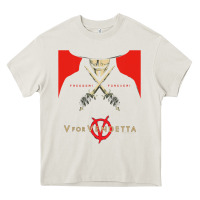 Cream V For Vendetta Freedom Forever Heavy Core Tee - trangStudio