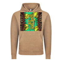 Vintage Coffee Softball leopard tumbler Vintage Hoodie - HowdyJamesFarm