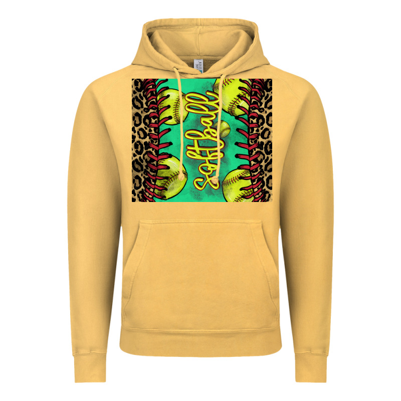 Softball Leopard Tumbler Vintage Hoodie by HowdyJamesFarm | Teevron