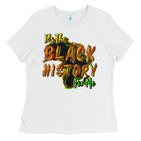 White its the black history for me Ladies Tee - NancyCooperArtShop