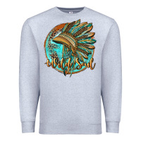 Heather Grey wild soul Premium Sweatshirt - BarkalooDesign