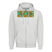 Dove Grey love fall Zipper Hoodie - Artiststas