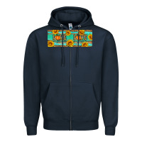 Navy love fall Zipper Hoodie - Artiststas