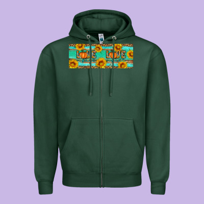 Love Fall Zipper Hoodie Designed By Artiststas