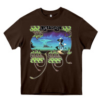 Chocolate Brown Yes Yessongs Heavy Core Tee - trangStudio