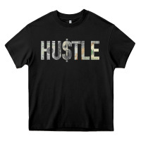 Hustle 100 Dollar Bill Christmas Gift Entrepreneur Heavy Core Tee | Teevron