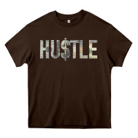 Chocolate Brown Hustle 100 Dollar Bill Christmas Gift entrepreneur Heavy Core Tee - trangStudio