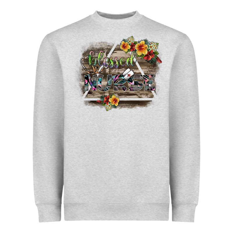 Blessed Nurse Heavyweight Sweatshirt by SublimationCraftShop | Teevron