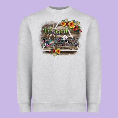 Blessed Nurse Heavyweight Sweatshirt Designed By Sublimationcraftshop