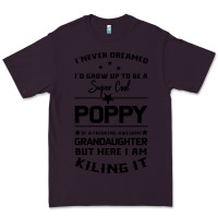 Plum Super Cool Poppy Of A Freaking Awesome Granddaugh Premium Tee - Bettercallsaul