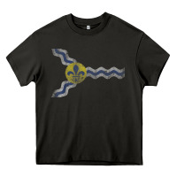 Asphalt St Louis Missouri Flag Vintage Faded Home Family Heavy Core Tee - trangStudio