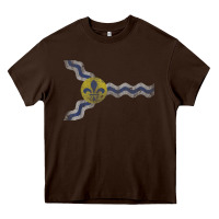 Chocolate Brown St Louis Missouri Flag Vintage Faded Home Family Heavy Core Tee - trangStudio