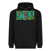 Black koala license plate Heavyweight Hoodie - BarkalooDesign