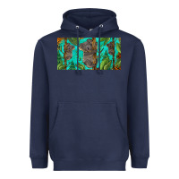 Navy koala license plate Heavyweight Hoodie - BarkalooDesign