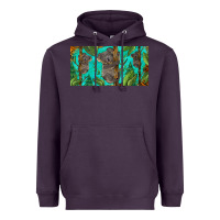 Plum koala license plate Heavyweight Hoodie - BarkalooDesign