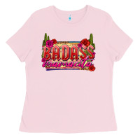 Bubblegum Pink Badass Mamacita Ladies Tee - texasbilliewilder