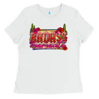 White Badass Mamacita Ladies Tee - texasbilliewilder