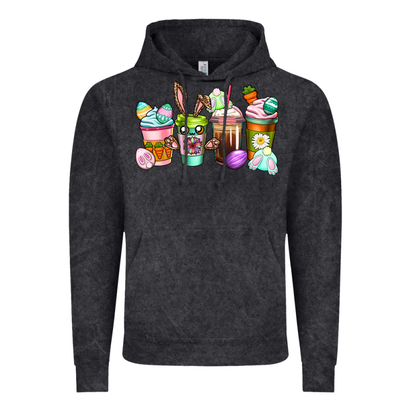 Easter Coffee Cups Easter Day Vintage Hoodie by CowGirlArtShop | Teevron