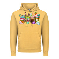 Vintage Mustard Easter coffee cups Easter Day Vintage Hoodie - CowGirlArtShop