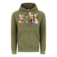 Vintage Olive Easter coffee cups Easter Day Vintage Hoodie - CowGirlArtShop