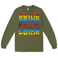 Army Green pride pride pride Long Sleeve Tee - OliviaCreatesArt