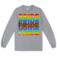 Heather Grey pride pride pride Long Sleeve Tee - OliviaCreatesArt