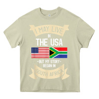 Mossy South Africa American Flag USA South African Roots Gifts Heavy Core Tee - trangStudio