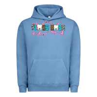 Pigment Pebble Blue floss boss Urban Hoodie - AdoDesignShop