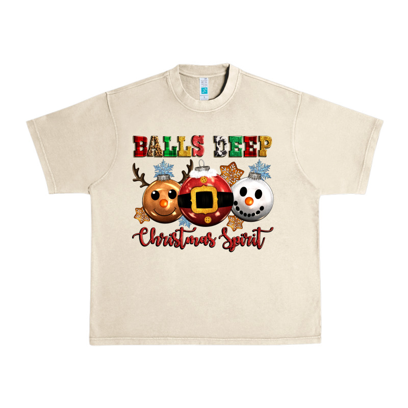Balls Deep Christmas Spirit Urban Heavy Tee by CowGirlArtShop | Teevron