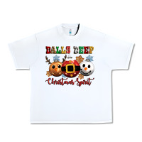 White balls deep christmas spirit Urban Heavy Tee - CowGirlArtShop