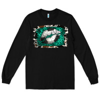 Black Soccer Lips Long Sleeve Tee - Jasminsmagicworld