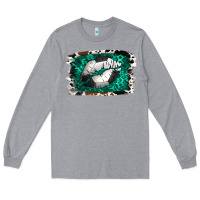 Heather Grey Soccer Lips Long Sleeve Tee - Jasminsmagicworld