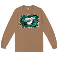 Toasted Coconut Soccer Lips Long Sleeve Tee - Jasminsmagicworld