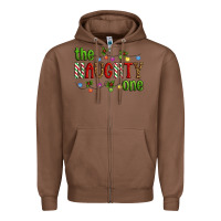 Chestnut The Naughty One Christmas Zipper Hoodie - Artiststas