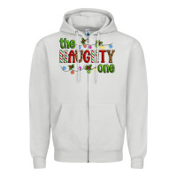 Dove Grey The Naughty One Christmas Zipper Hoodie - Artiststas