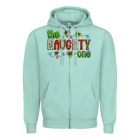 Seafoam The Naughty One Christmas Zipper Hoodie - Artiststas