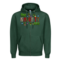 Sports Green The Naughty One Christmas Zipper Hoodie - Artiststas