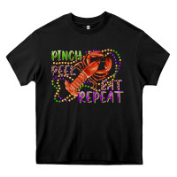 Black pinch peel eat repeat crawfish Heavy Core Tee - RanaPortraitStore
