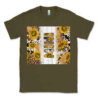 Army Green western mother's day mini with cowhide and sunflowers tumbler tbs Classic Tee - TumblerDesignByShophia