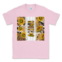 Bubblegum Pink western mother's day mini with cowhide and sunflowers tumbler tbs Classic Tee - TumblerDesignByShophia