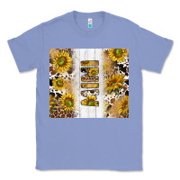 Colony Blue western mother's day mini with cowhide and sunflowers tumbler tbs Classic Tee - TumblerDesignByShophia